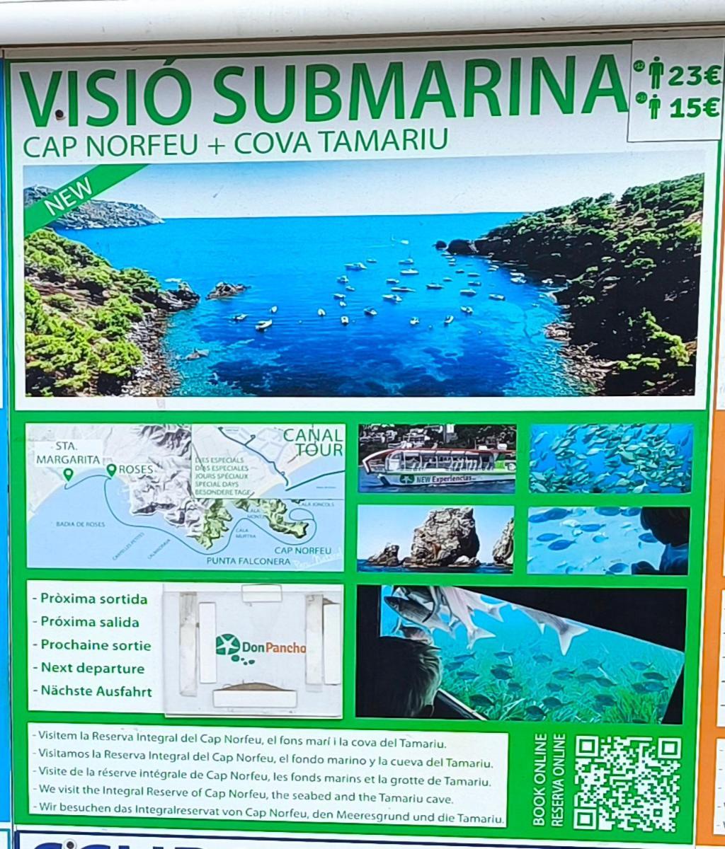 Spacieux Appartement Rose Front Mer Et Piscine Ρόζες Εξωτερικό φωτογραφία